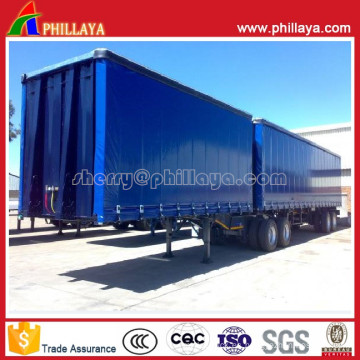 Superlink / Interlink Curtain Side Semi Trailer para Cargo